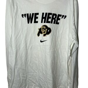 Nike White Colorado buffalos 🦬 Long Sleeve Tee medium